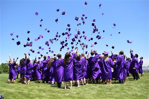 Graduation cap throw